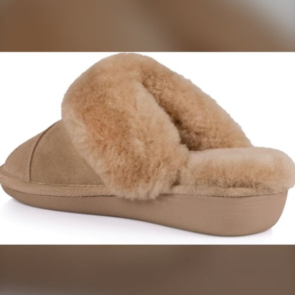 Nuknuuk Leather Suede Sheepskin Slippers Size 7 *Brand New In Box, Never Worn* - Picture 3 of 5